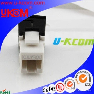 Clavija trapezoidal Cat6a rj45 de alta velocidad